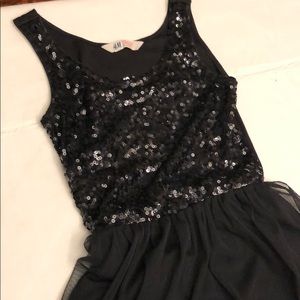 New youth sequins black dress